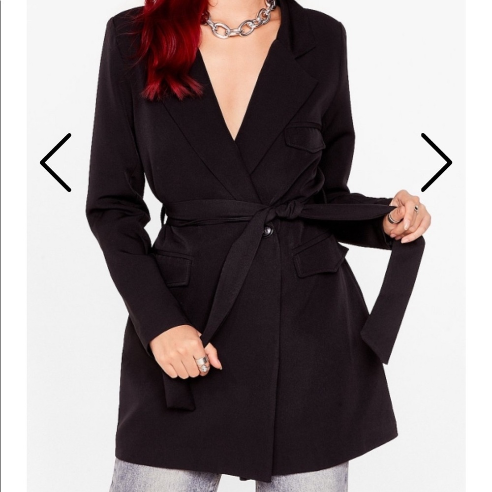 Oversize Belted Blazer